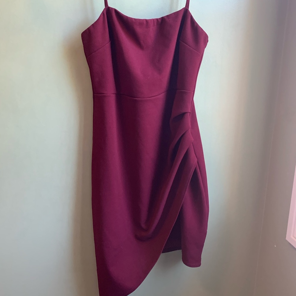 Maroon body con dress